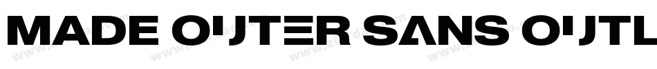 MADE Outer Sans Outline Black PERSONAL USE字体转换